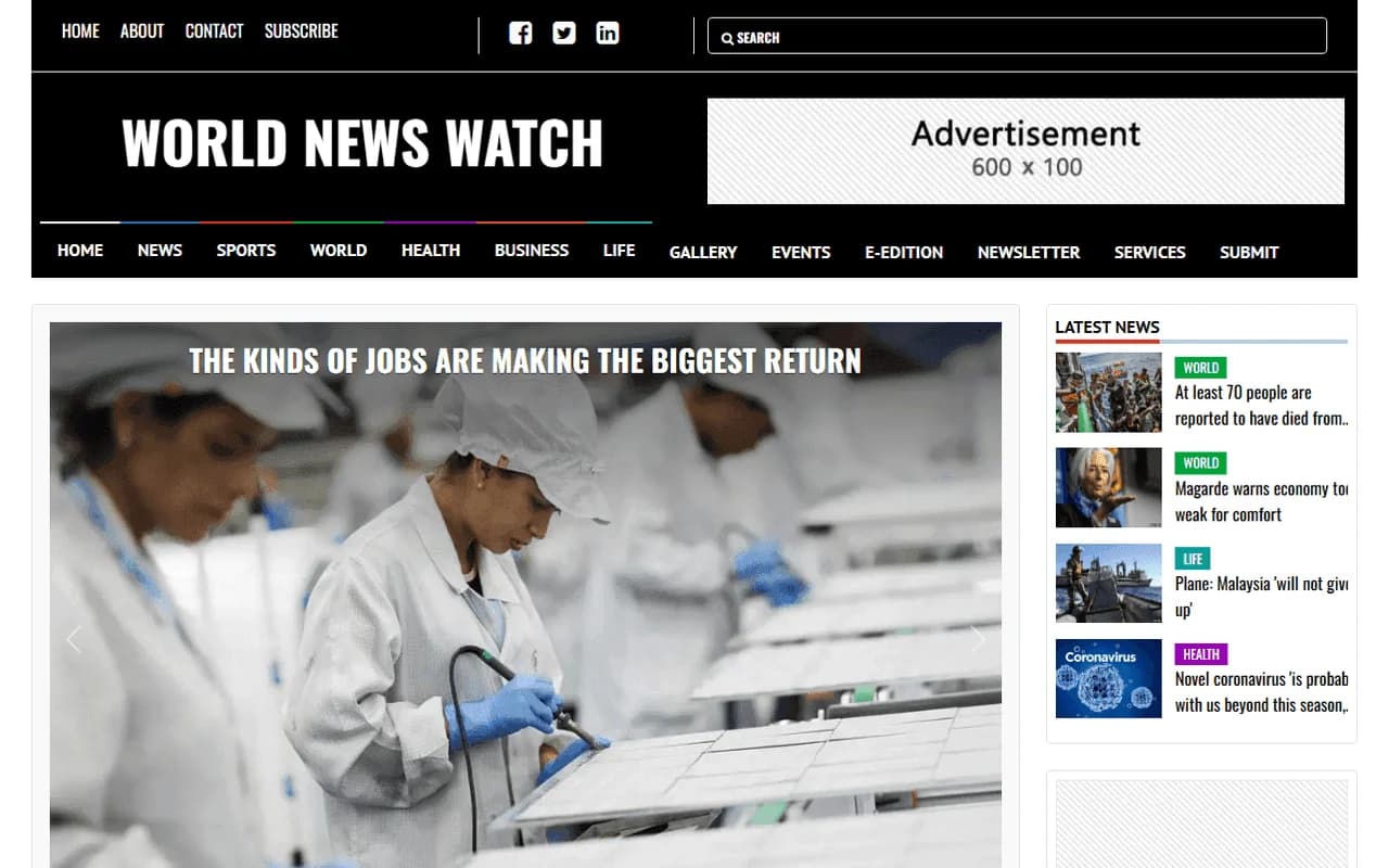 Student Newspaper Template