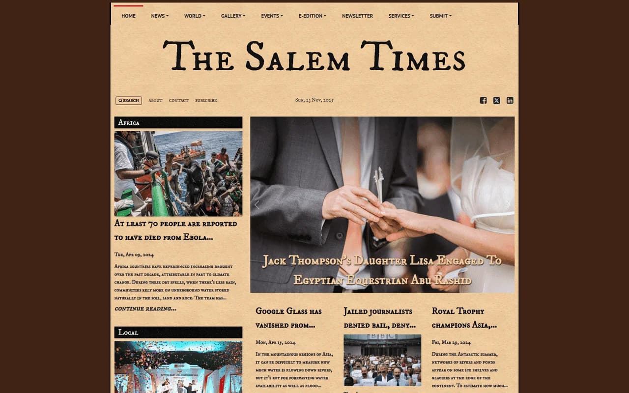 Newsletter Archive Layout