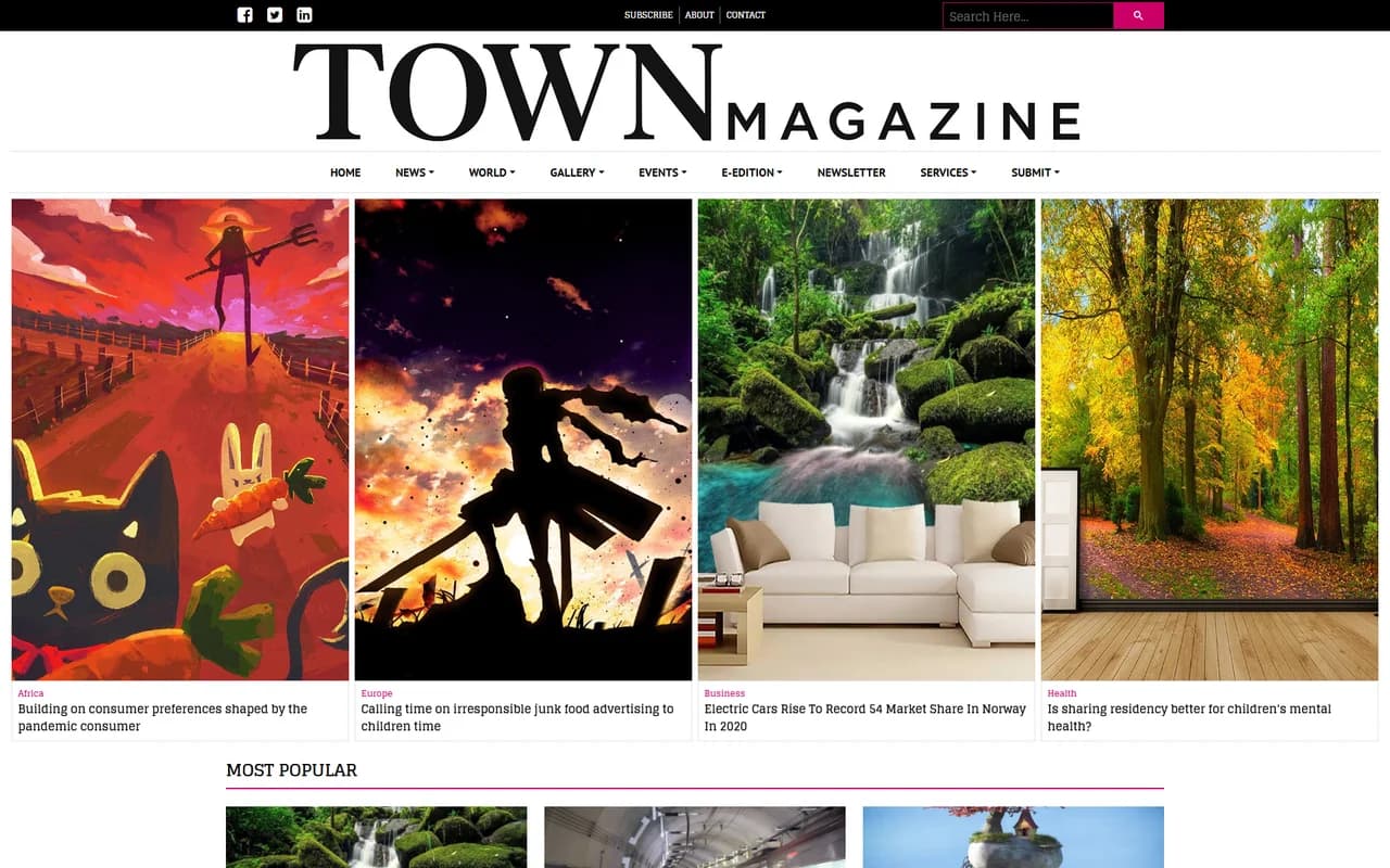 Lifestyle Magazine Template